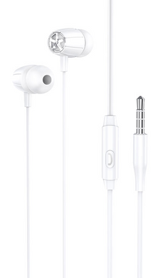 Навушники провідні з мікрофоном Hoco M88 Graceful universal 3.5mm White/Білий