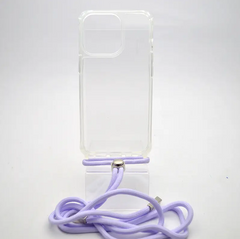 Чехол накладка TPU Cord со шнурком для iPhone 14 Pro Lilac