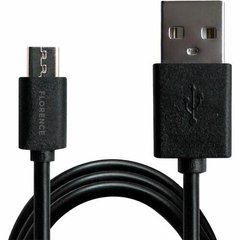 Кабель USB Florence microUSB 1m 3A Black (FD-2200-KM)