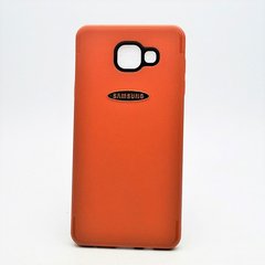 Чохол силікон TPU Leather Case Samsung A710 Galaxy A7 Brown тех. пакет