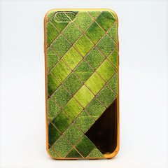Чехол силикон "Ромб" for iPhone 6/6S Green