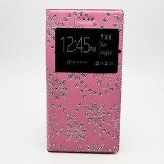 Чехол универсальный для телефона CMA Book Cover Soft Touch Windows 5.7" дюймов/XXL стразы Pink