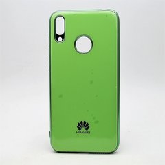 Чехол глянцевый с логотипом Glossy Silicon Case для Huawei Y7 2019 / Y7 Prime 2019 Green