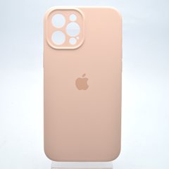 Чехол накладка Silicon Case Full camera для iPhone 12 Pro Max Pink Sand/Пудровый