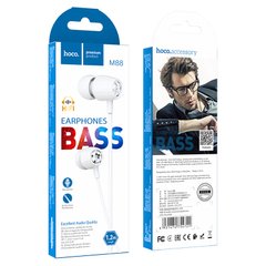 Наушники проводные с микрофоном Hoco M88 Graceful universal 3.5mm White/Белый