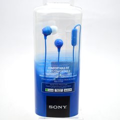 Наушники с микрофоном Sony MDR-EX15AP Blue