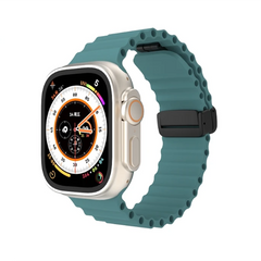 Ремінець до Apple Watch 42mm/44mm/45mm/49mm Magic Lock Pine Green (Світло зелений)