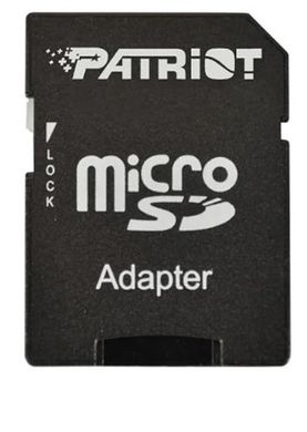 Карта памяти Patriot MicroSDXC 16GB UHS-I (Class 10) LX Series +SD adapter