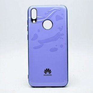 Чехол глянцевый с логотипом Glossy Silicon Case для Huawei Y7 2019 / Y7 Prime 2019 Violet