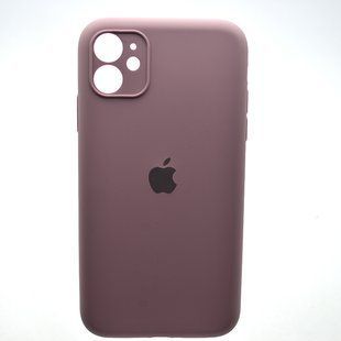 Силиконовый чехол накладка Silicon Case Full Camera для iPhone 11 Black Currant