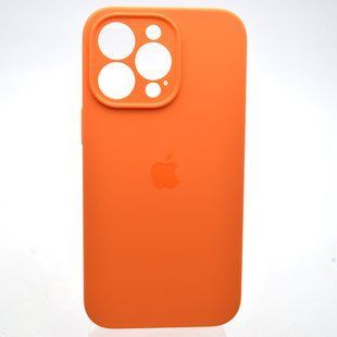 Силіконовий чохол накладка Silicon Case Full Camera для iPhone 14 Pro Golden Orange