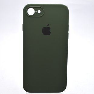 Чехол силиконовый с квадратными бортами Silicon case Full Square для iPhone 7/iPhone 8/iPhone SE 2020/2022 Cyprus Green