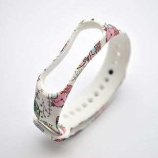 Ремешок для Xiaomi Mi Band 3/Mi Band 4 Kids Design White