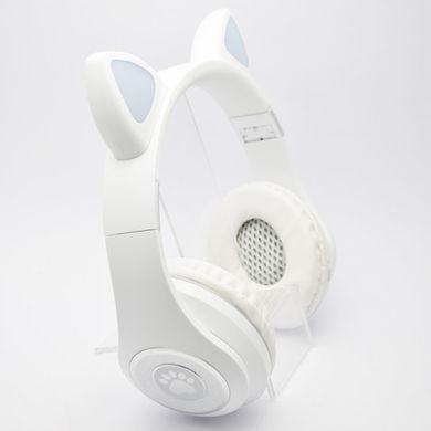 Наушники Bluetooth с кошачьими ушками TUCCI CT930 LED White