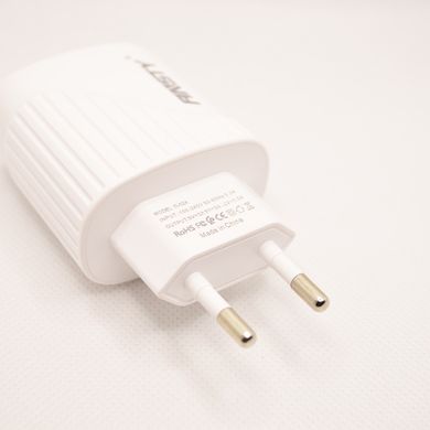 Мережевий зарядний пристрій ANSTY Q-024-A з Micro USB кабелем 1USB 3A 18W White