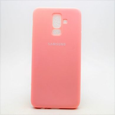 Матовий чохол New Silicon Cover для Samsung J810 Galaxy J8 (2018) Pink (C)