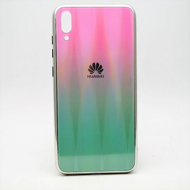 Чохол градієнт хамелеон Silicon Crystal for Huawei Y7 2019 / Y7 Prime 2019 Pink-Blue