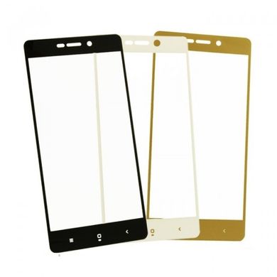 Защитное стекло Silk Screen для Xiaomi Redmi 4A (0.3mm) Gold тех. пакет
