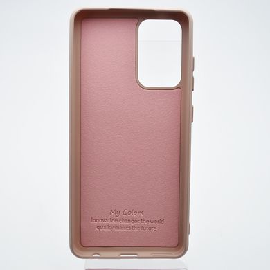 Чехол накладка Silicon Case Full Cover для Samsung A525/A526/A528 Galaxy A52/A52s/A52 5G Pink Sand/Бежевый