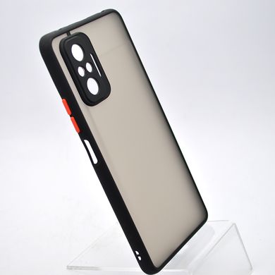 Чехол с полупрозрачной задней крышкой Matte Color Case Full Camera Xiaomi Redmi Note 10 Pro Черный