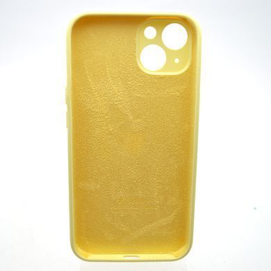 Силіконовий чохол накладка Silicon Case Full Camera для iPhone 15 Milk Yellow
