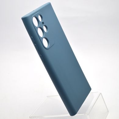 Чехол накладка Silicon Case Full Camera для Samsung G908 Samsung S22 Ultra Blue