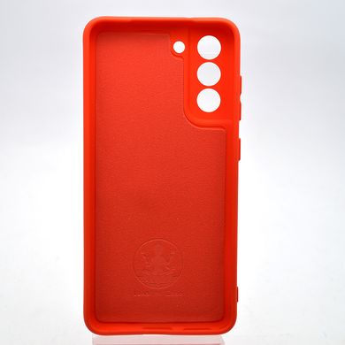 Силіконовий чохол накладка Silicon Case Full Camera Lakshmi для Samsung G990 Galaxy S21 FE Red/Червоний