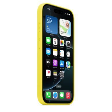 Чохол накладка Silicon Case with MagSafe Splash Screen для Apple iPhone 16 Pro Star Fruit (Жовтий)