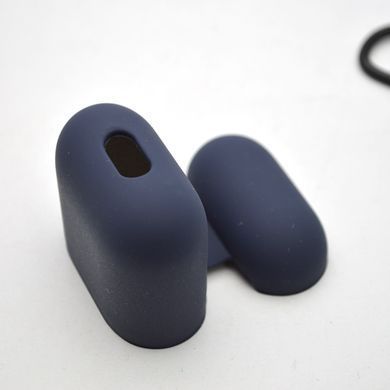 Чехол Silicon Case с микрофиброй для AirPods 1/2 Deep Blue