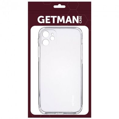 Силіконовий прозорий чохол накладка TPU Getman для iPhone 12 Transparent/Прозорий