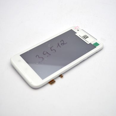 Дисплей (екран) LCD Lenovo A398t with touchscreen and frame White Original