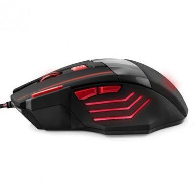 Мишка провідна з підсвіткою ігрова Esperanza MX201 Wolf Red