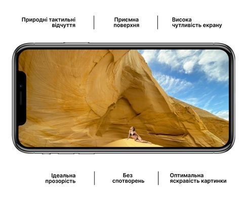 Защитное стекло Mohtuut Strong Glass для iPhone X/iPhone Xs/iPhone 11 Pro Black