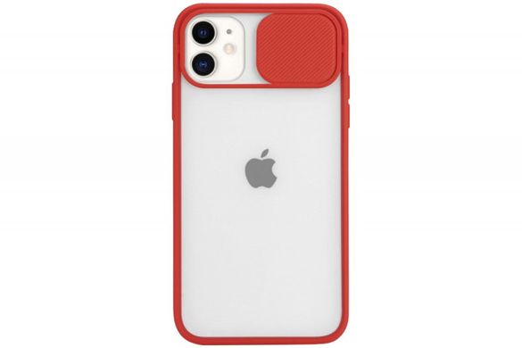 Чохол накладка TPU Camshield Matte з кришкою на камеру для iPhone 11 6.1'' Red