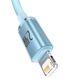 Кабель Baseus Crystal Shine Series USB Lightning 2.4A 1.2M Sky Blue CAJY001103