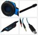 Навушники з мікрофоном провідні PC TUCCI G2000 RGB Black-Blue
