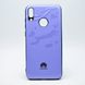 Чехол глянцевый с логотипом Glossy Silicon Case для Huawei Y7 2019 / Y7 Prime 2019 Violet
