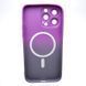 Чехол накладка с MagSafe Bright Case для Apple iPhone 14 Pro Max Violet-Gray