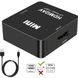 Перехідник конвертер HDMI2AV HDMI (M) to AV (тюльпан) (P) Black