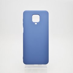 Чехол матовый Silicon Case Full Protective для Xiaomi Redmi Note 9S/Redmi Note 9 Pro Blue