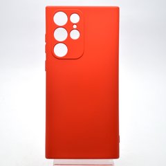 Чехол накладка Silicon Case Full Camera для Samsung G908 Samsung S22 Ultra Red