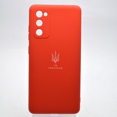 Чехол с патриотическим принтом Silicone Case Print Тризуб для Samsung G780 Galaxy S20 FE Red/Красный
