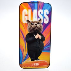 Защитное стекло Mr.Cat Anti-Static для iPhone 14 Pro/iPhone 15 Black