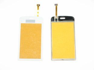 Сенсор (тачскрин) Nokia C5-03/C5-06 белый со скотчем Копия ААА класс