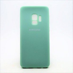 Матовый чехол New Silicon Cover для Samsung G960 Galaxy S9 Turquoise (C)