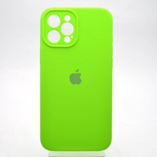 Чохол накладка Silicon Case Full camera для iPhone 12 Pro Max Green/Салатовий
