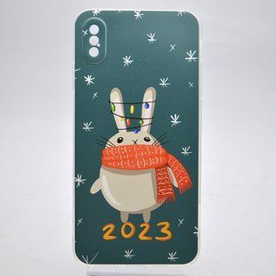 Чехол с новогодним принтом TPU Print Its для iPhone Xs Max New Year's Rabbit