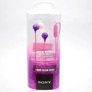 Наушники с микрофоном Sony MDR-EX15AP Violet