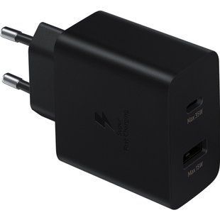 СЗУ Samsung EP-TA220NBEGRU 35W Wall Charger Duo (w/o cable) Black, Черный