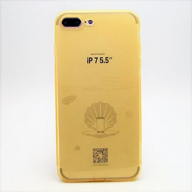Чохол силікон QU special design for iPhone 7 Plus/8 Plus Gold